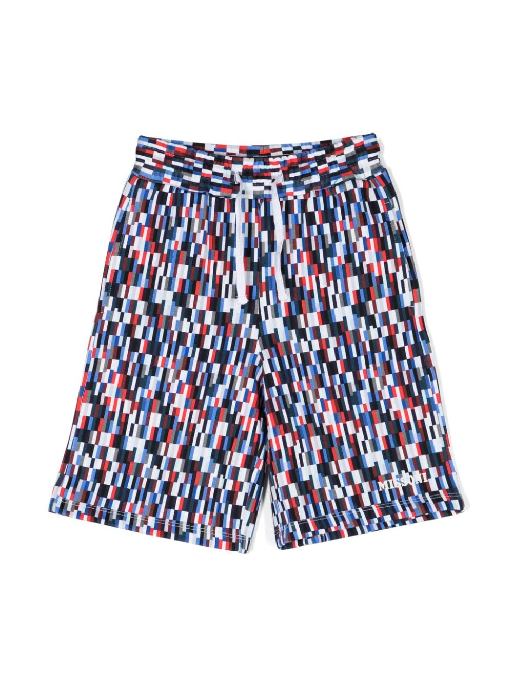 Missoni Kids geometric-print cotton shorts - Blue von Missoni Kids