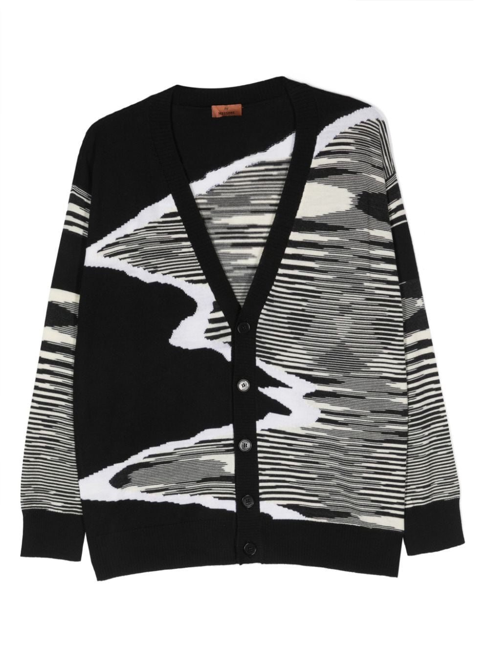 Missoni Kids intarsia-knit virgin-wool cardigan - Black von Missoni Kids