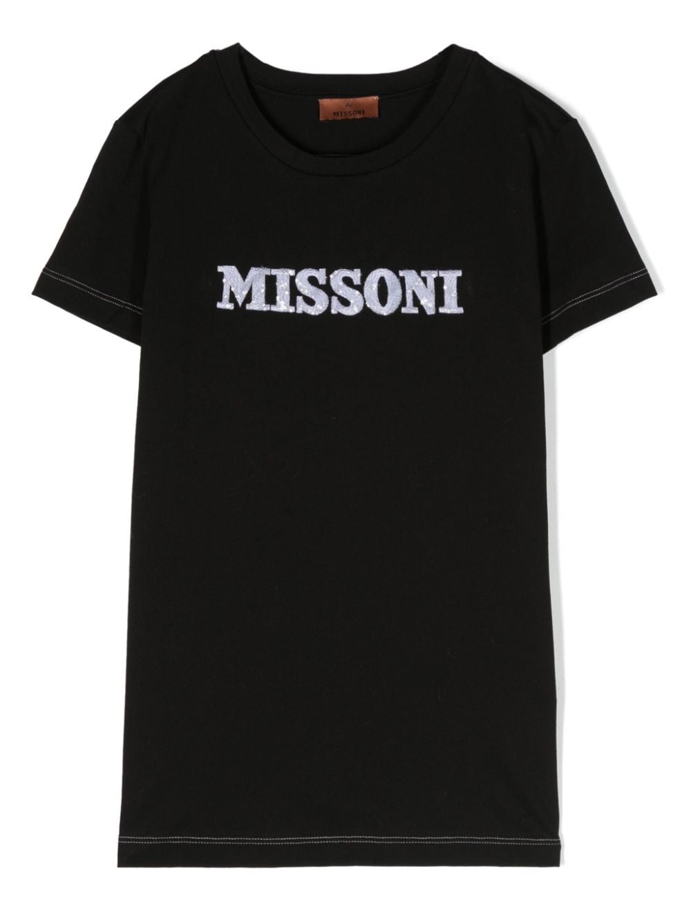 Missoni Kids logo-embroidered cotton T-shirt - Black von Missoni Kids