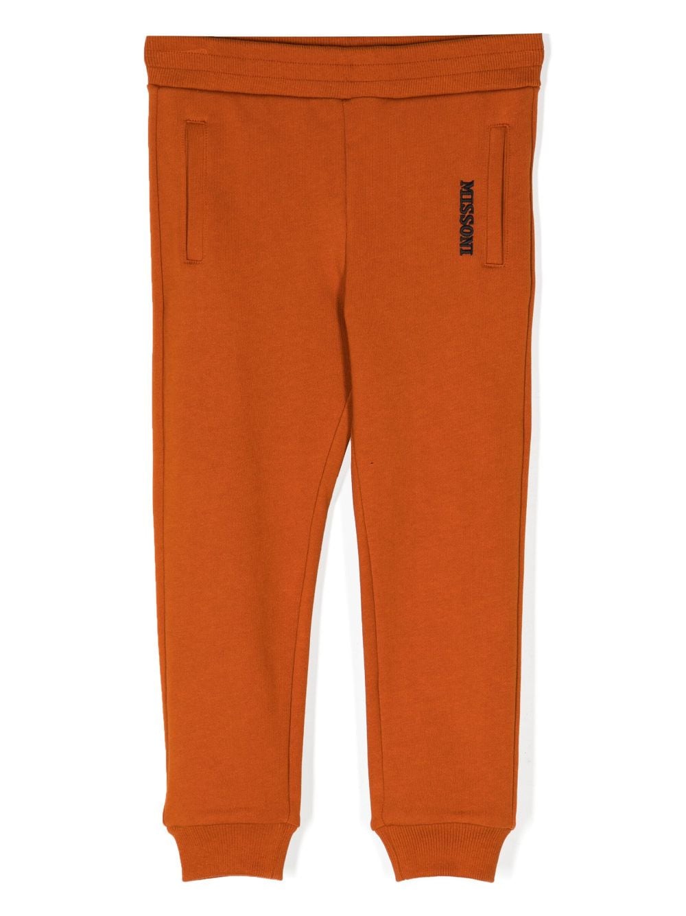 Missoni Kids logo-embroidered cotton track pants - Orange von Missoni Kids