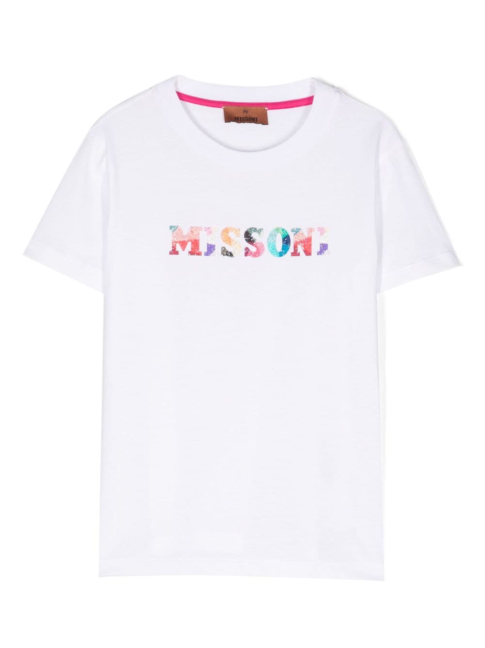 Missoni Kids logo-print cotton T-shirt - White von Missoni Kids