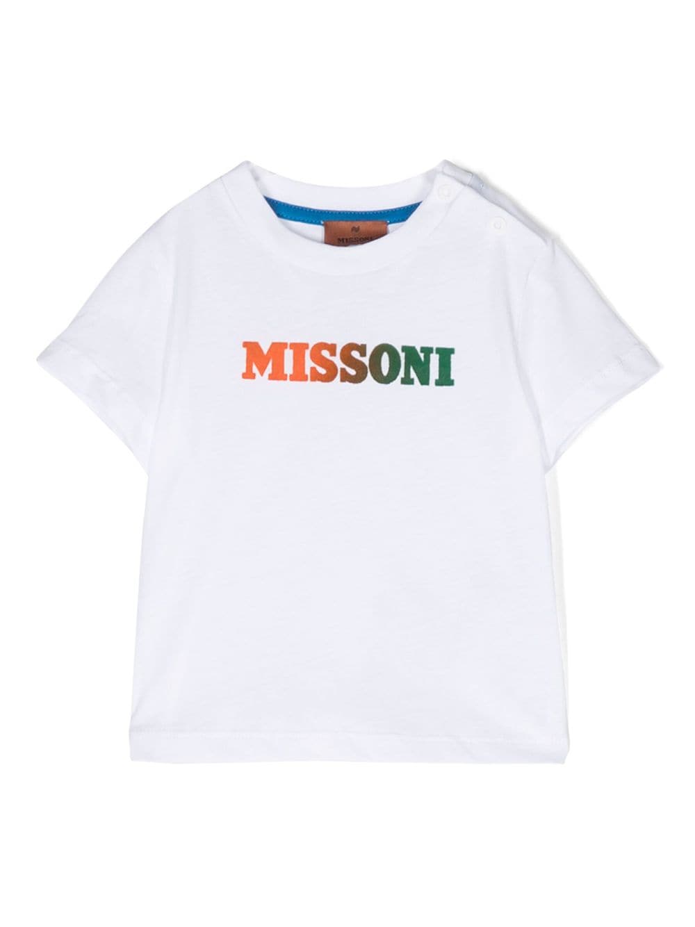 Missoni Kids logo-print cotton-jersey T-shirt - White von Missoni Kids