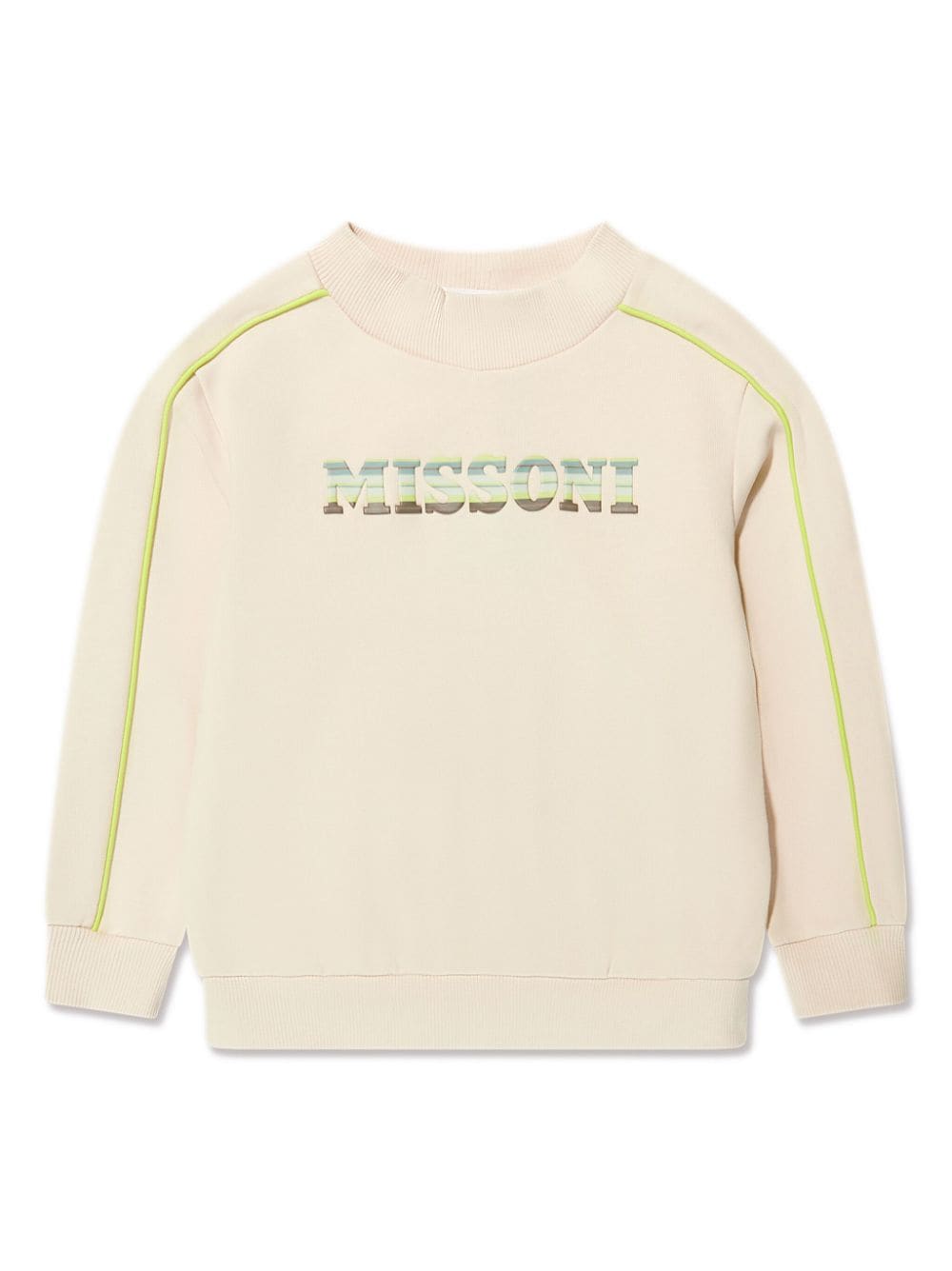 Missoni Kids logo-print cotton sweatshirt - Neutrals von Missoni Kids