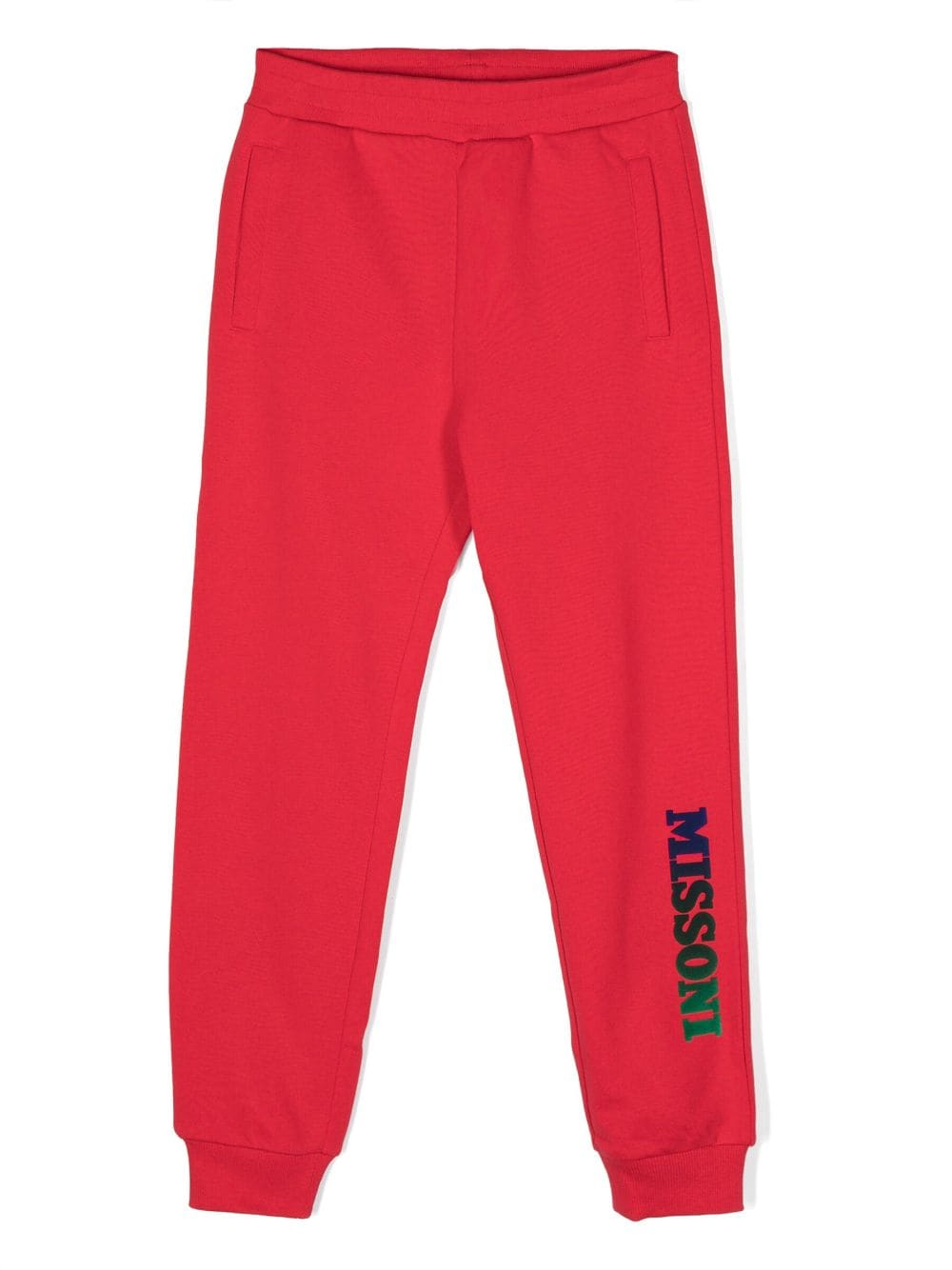 Missoni Kids logo-print cotton track pants - Red von Missoni Kids