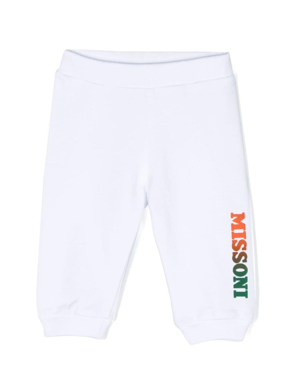 Missoni Kids logo-print cotton track pants - White von Missoni Kids