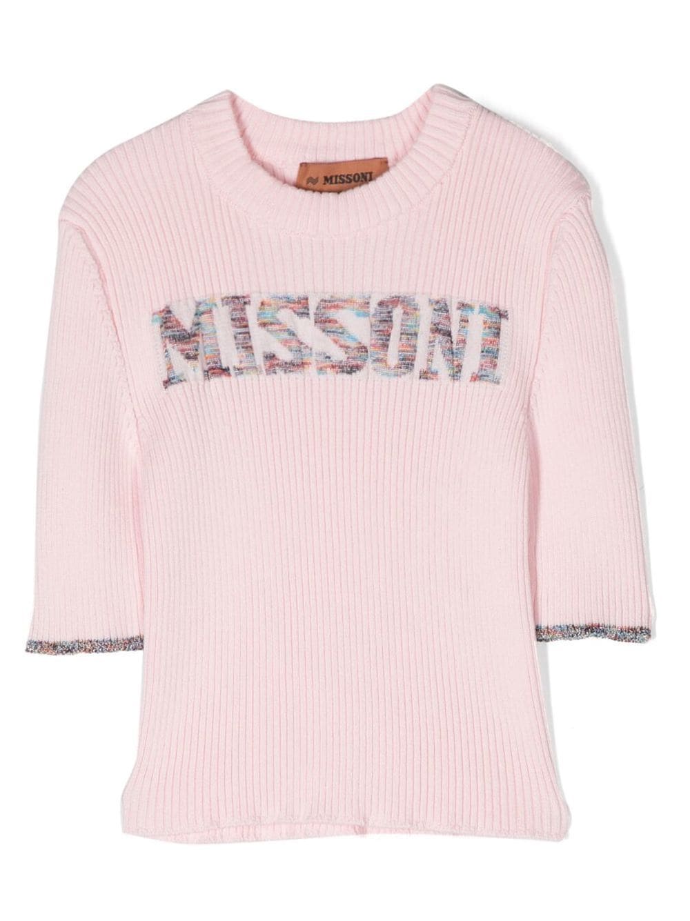 Missoni Kids logo-print knitted top - Pink von Missoni Kids