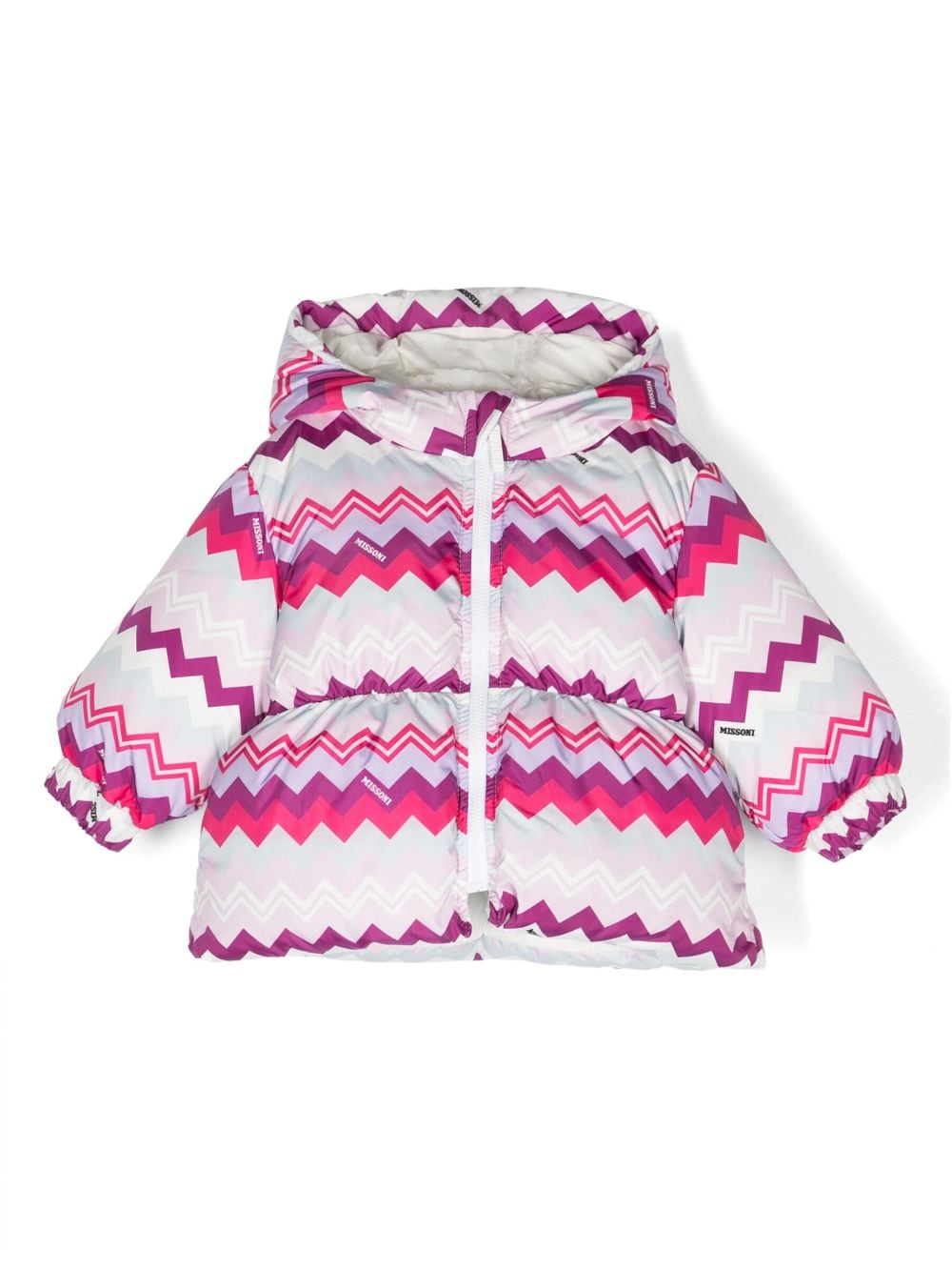 Missoni Kids logo-print padded jacket - Pink von Missoni Kids