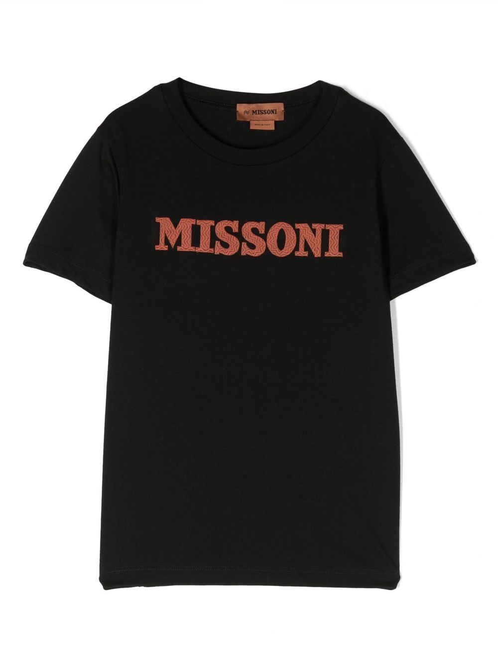 Missoni Kids logo-print short-sleeve T-shirt - Black von Missoni Kids