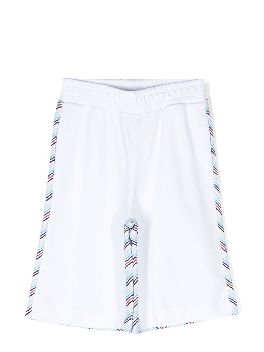 Missoni Kids panelled zigzag-print shorts - White von Missoni Kids