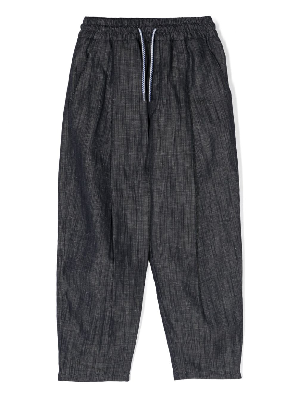 Missoni Kids rubberised-logo tapered-leg trousers - Blue von Missoni Kids