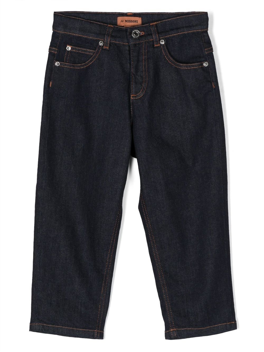 Missoni Kids straight-leg dark-wash jeans - Blue von Missoni Kids