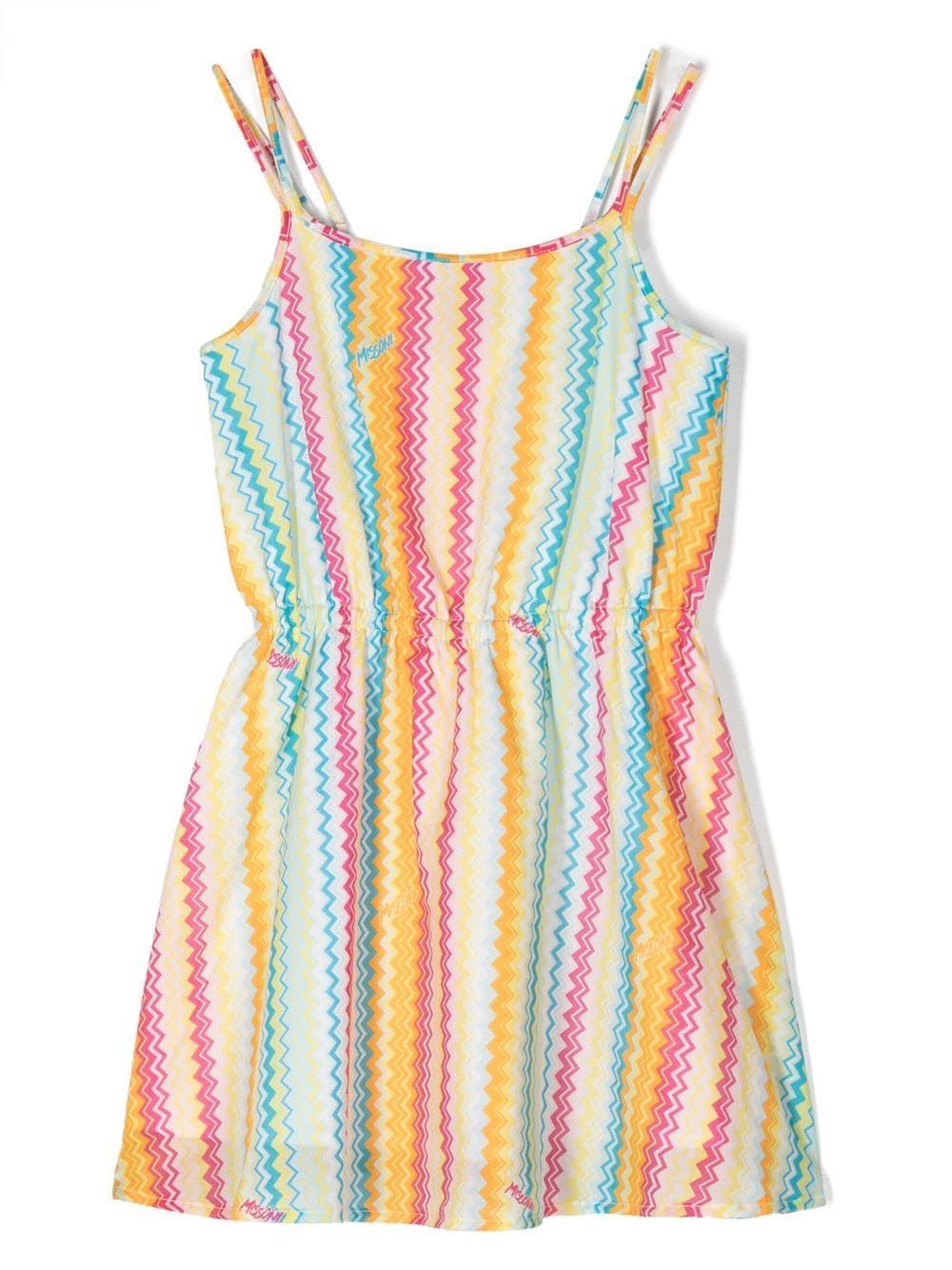 Missoni Kids stripe-pattern dress - Yellow von Missoni Kids