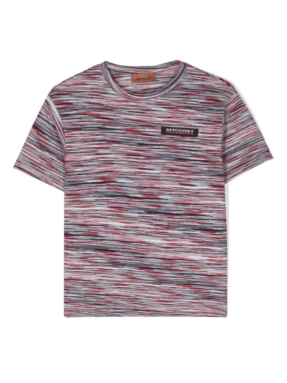 Missoni Kids striped cotton T-shirt - Red von Missoni Kids