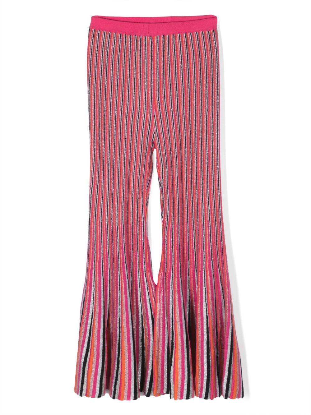 Missoni Kids striped flared trousers - Pink von Missoni Kids