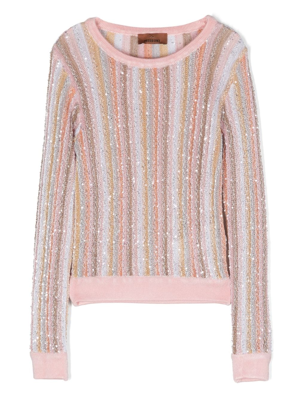 Missoni Kids striped sequined jumper - Pink von Missoni Kids