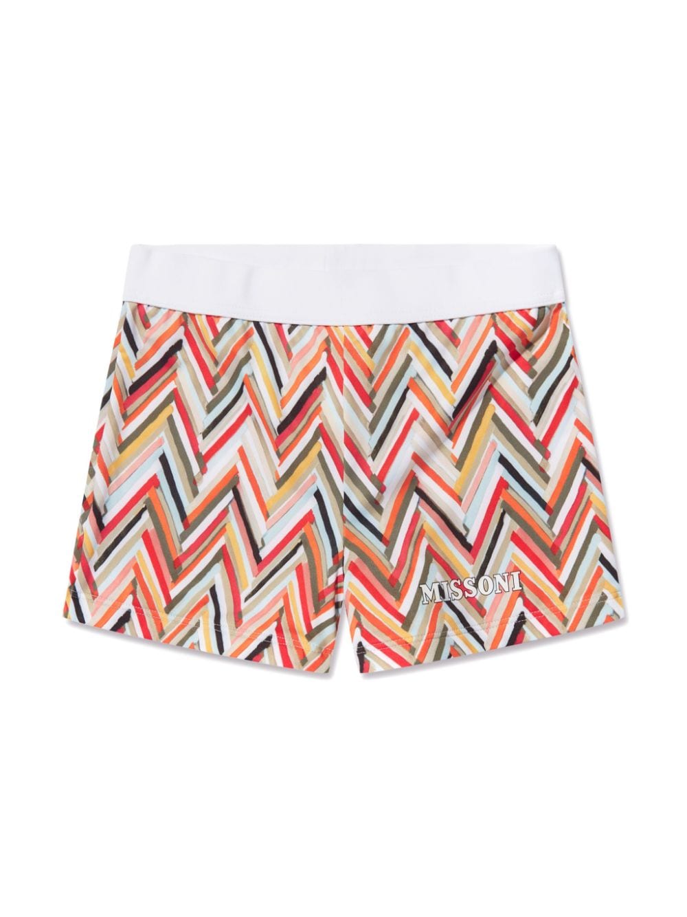 Missoni Kids zig-zag print swim shorts - Red von Missoni Kids