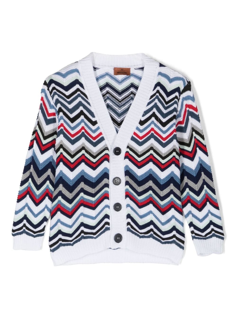 Missoni Kids zigzag cotton cardigan - White von Missoni Kids