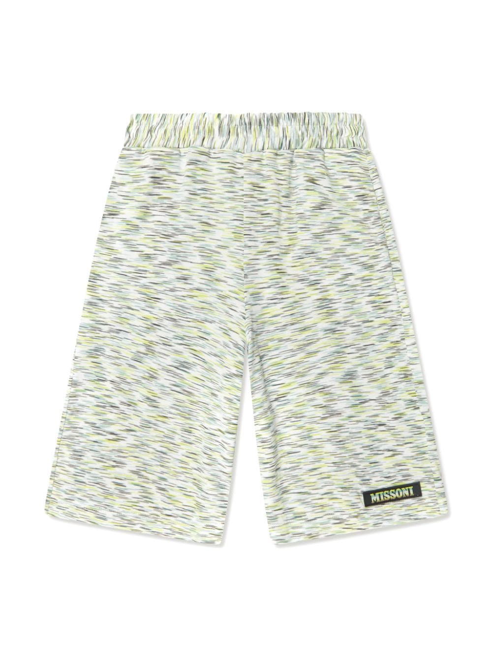 Missoni Kids zigzag cotton shorts - Green von Missoni Kids