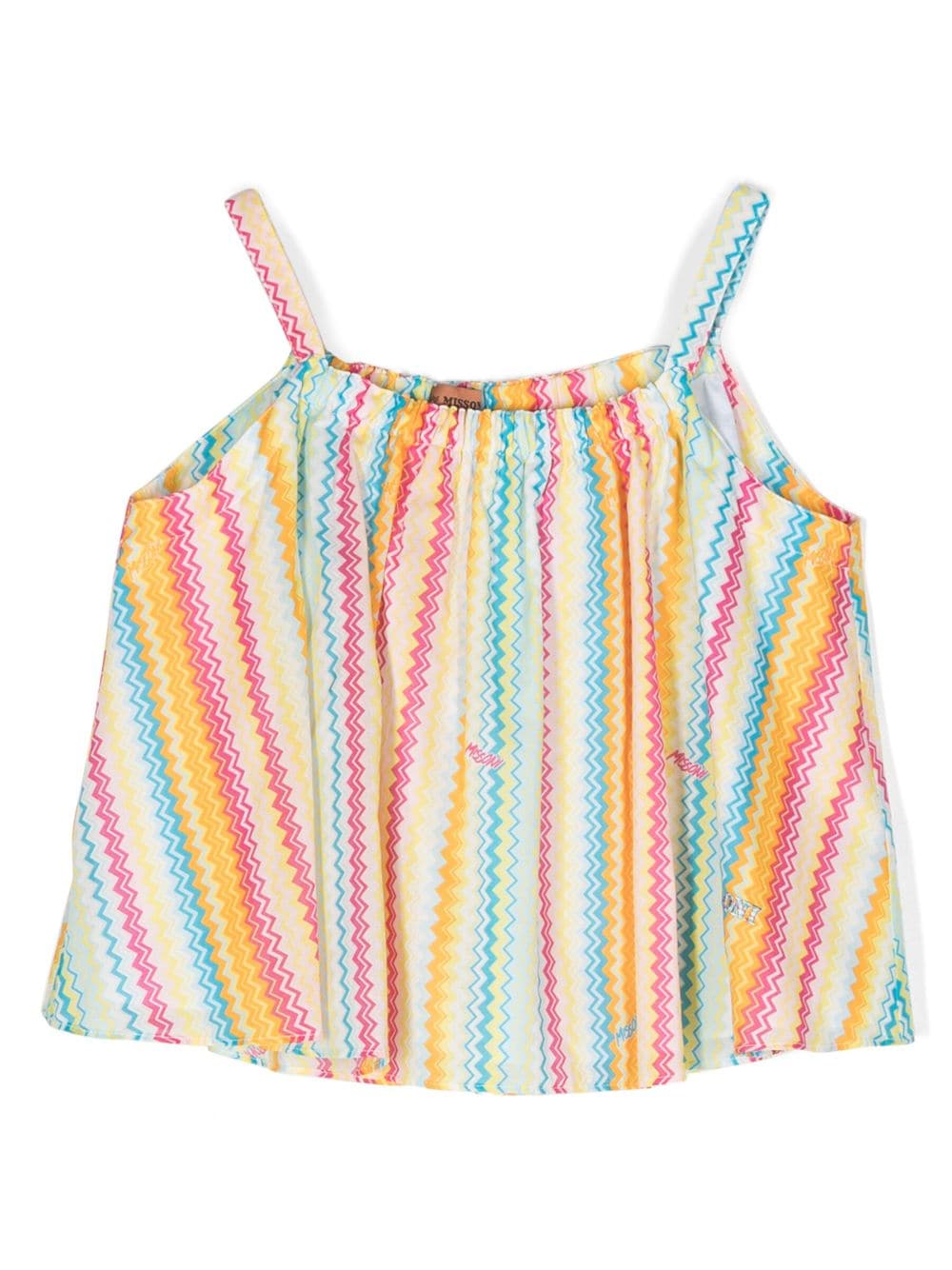 Missoni Kids zigzag-print sleeveless top - White von Missoni Kids