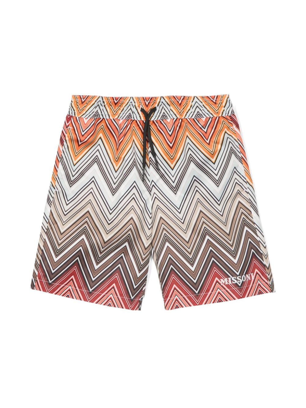 Missoni Kids zigzag-print swim shorts - Brown von Missoni Kids