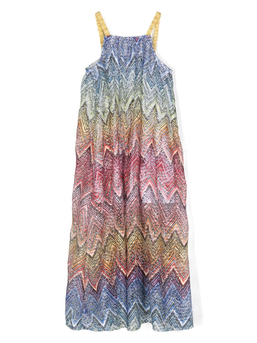 Missoni Kids zigzag sequined dress - Blue von Missoni Kids