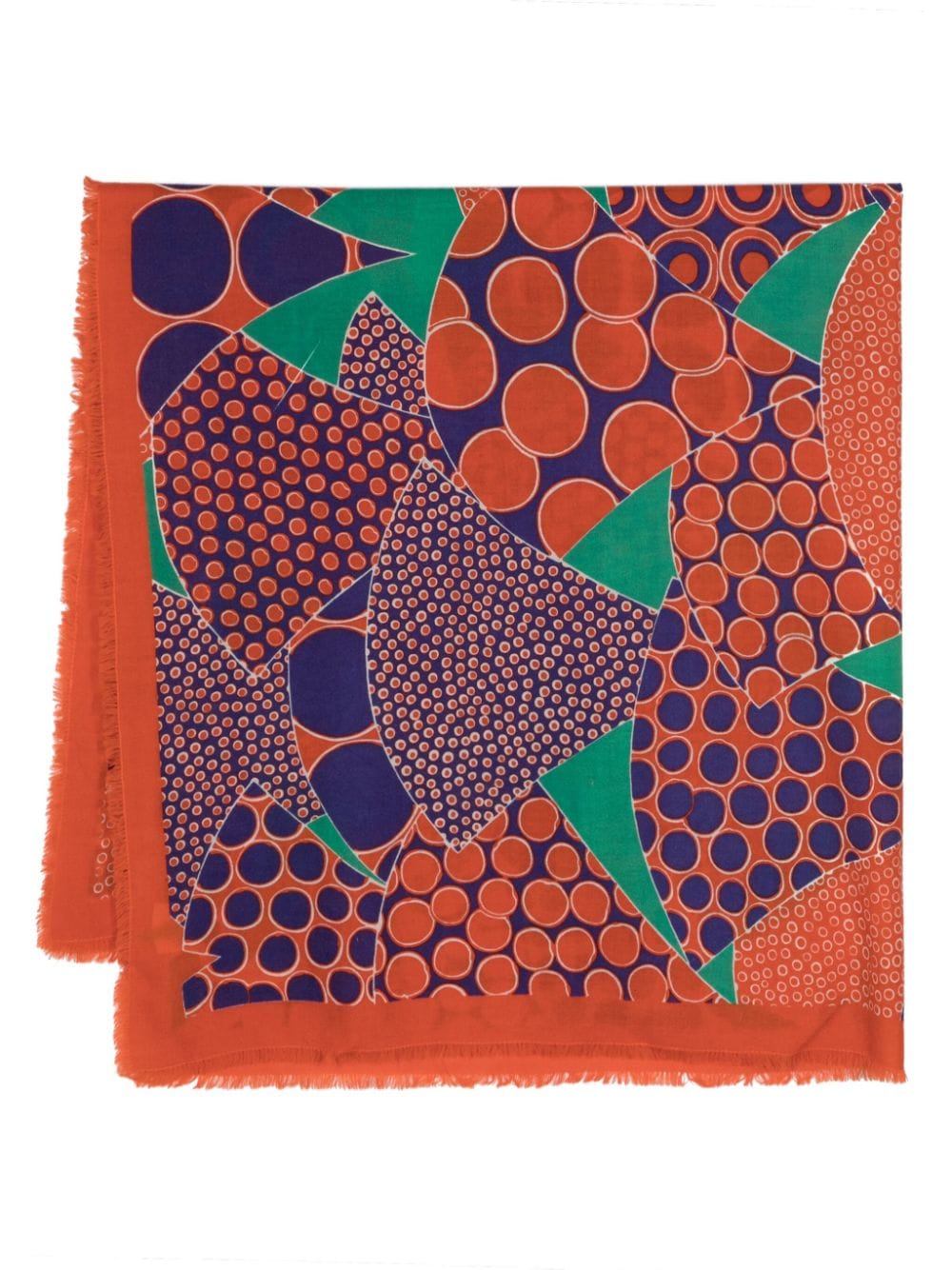 Missoni Pre-Owned 1980s geometric-print scarf - Orange von Missoni Pre-Owned