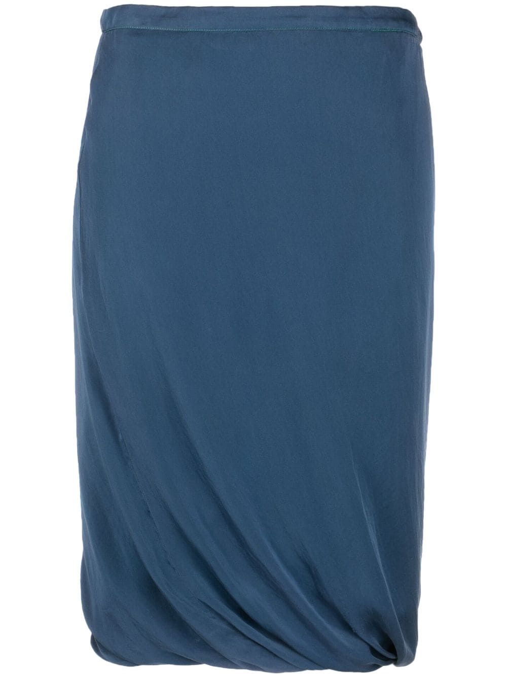 Missoni Pre-Owned 2000s draped knee-length skirt - Blue von Missoni Pre-Owned