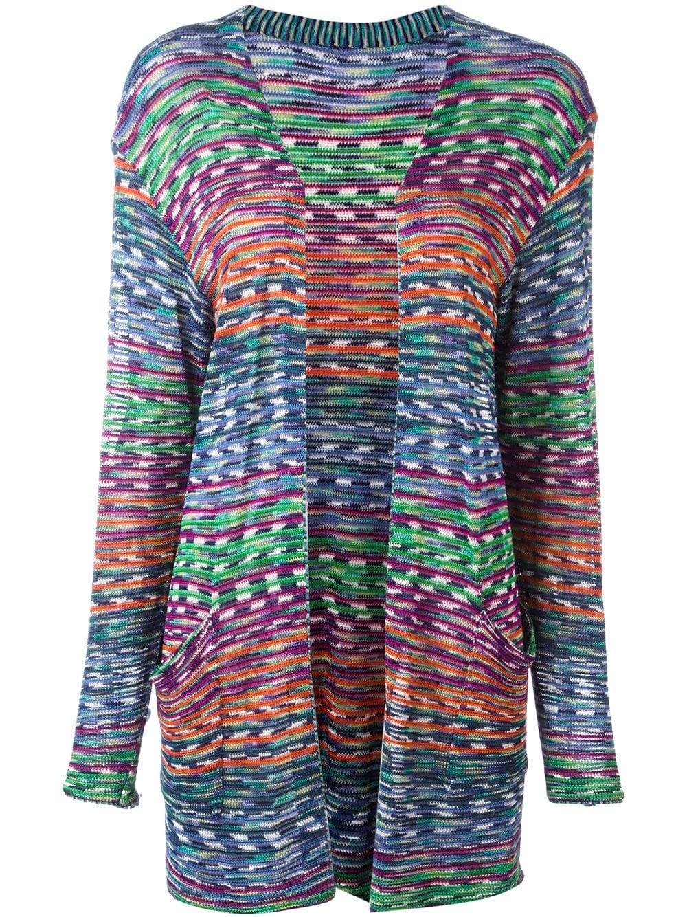 Missoni Pre-Owned 2000 open front knitted cardigan - Multicolour von Missoni Pre-Owned