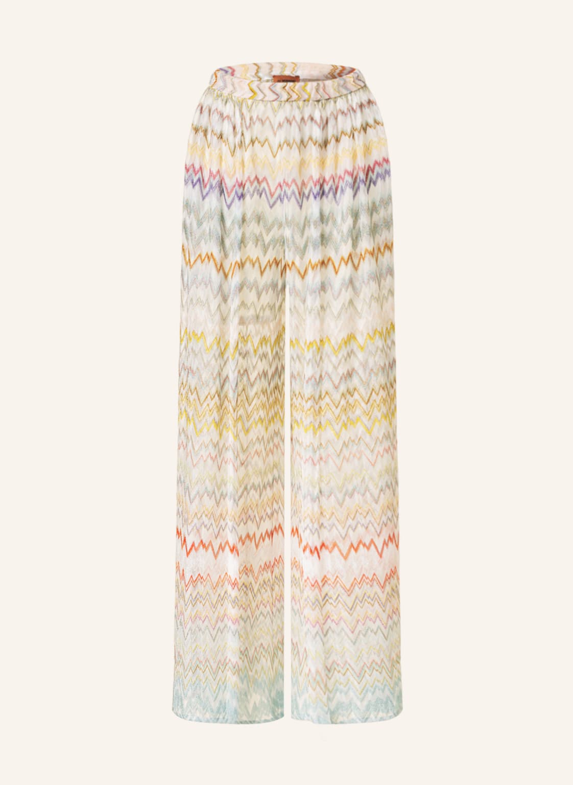 Missoni Marlenehose Mit Glitzergarn weiss von Missoni