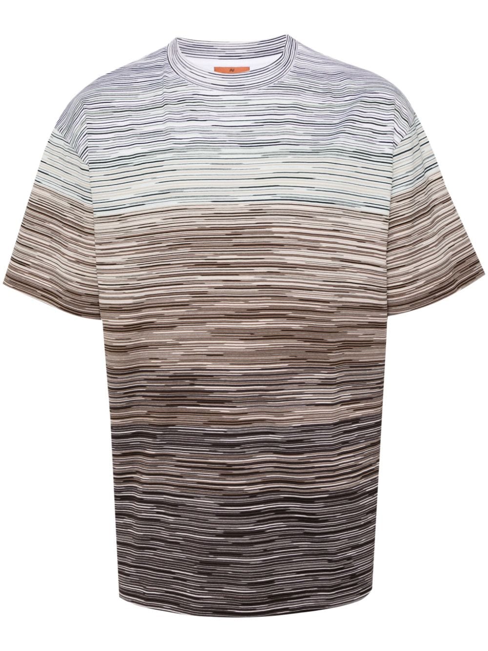 Missoni Slub-pattern cotton T-shirt - White von Missoni