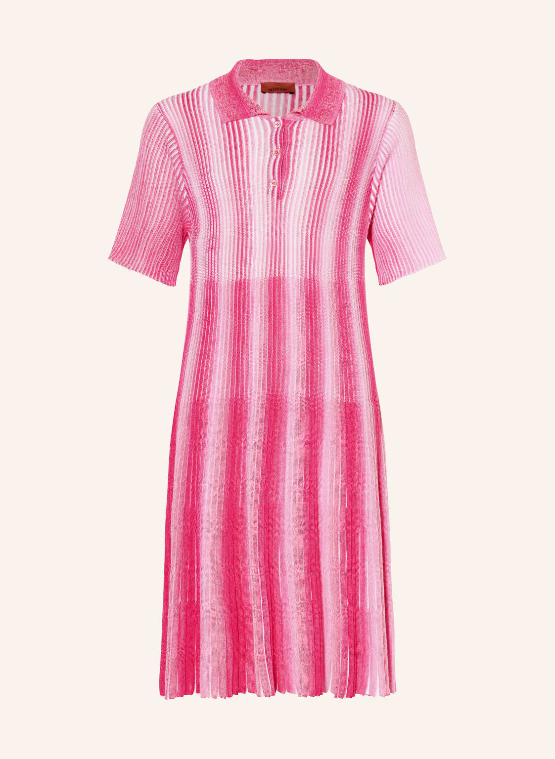 Missoni Strick-Polokleid pink von Missoni