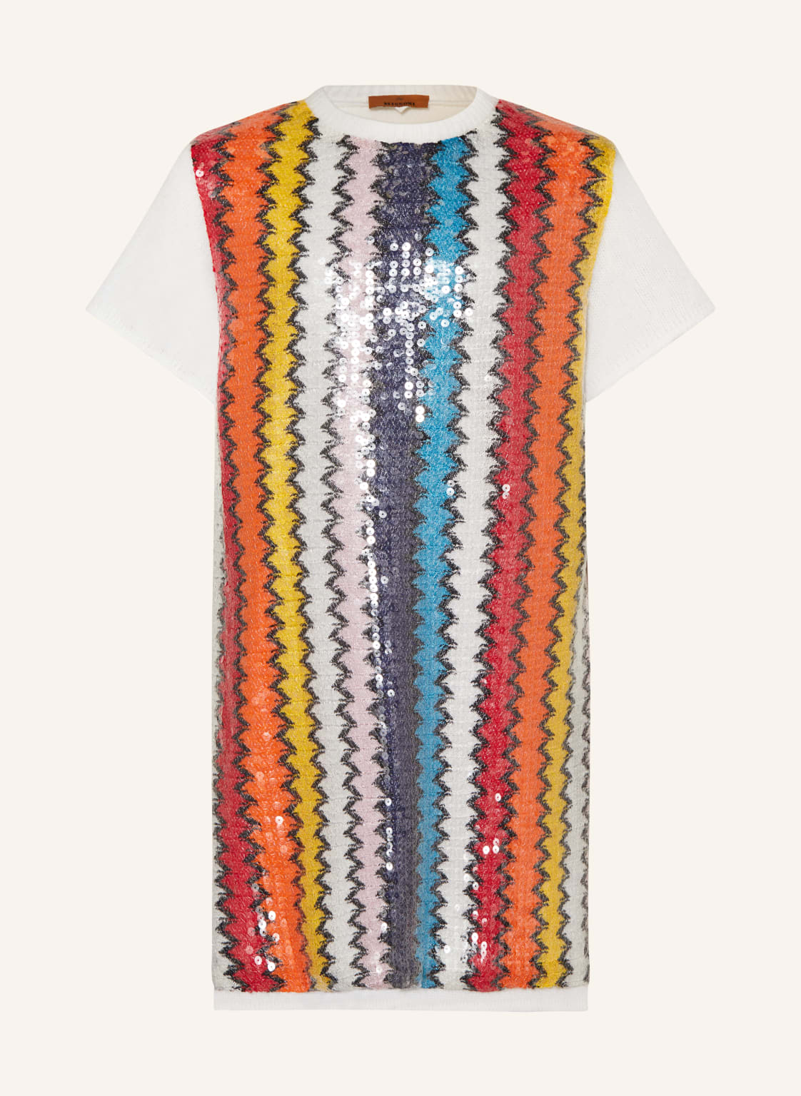 Missoni Strickkleid Mit Pailletten weiss von Missoni