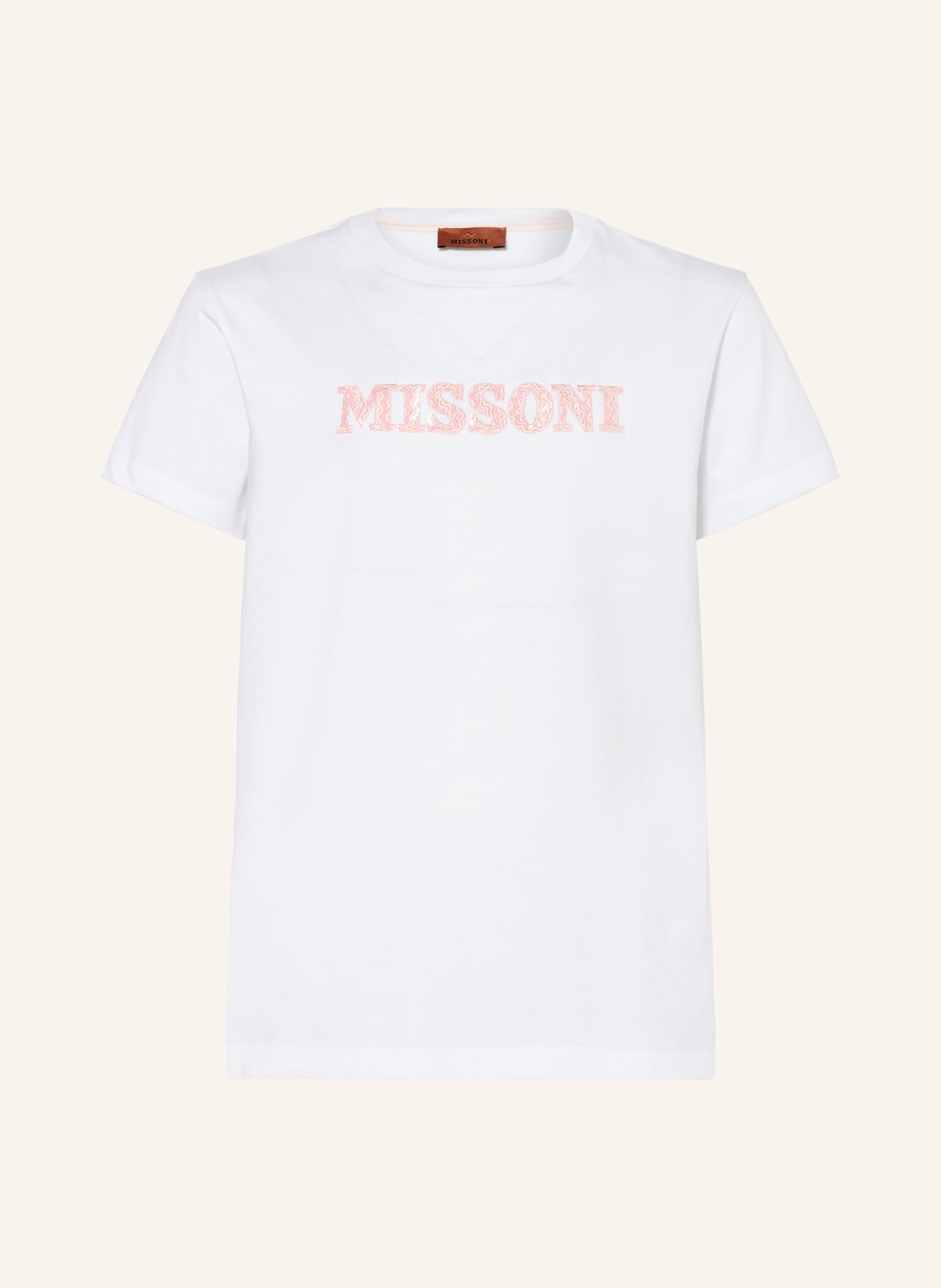 Missoni T-Shirt Mit Pailletten weiss von Missoni