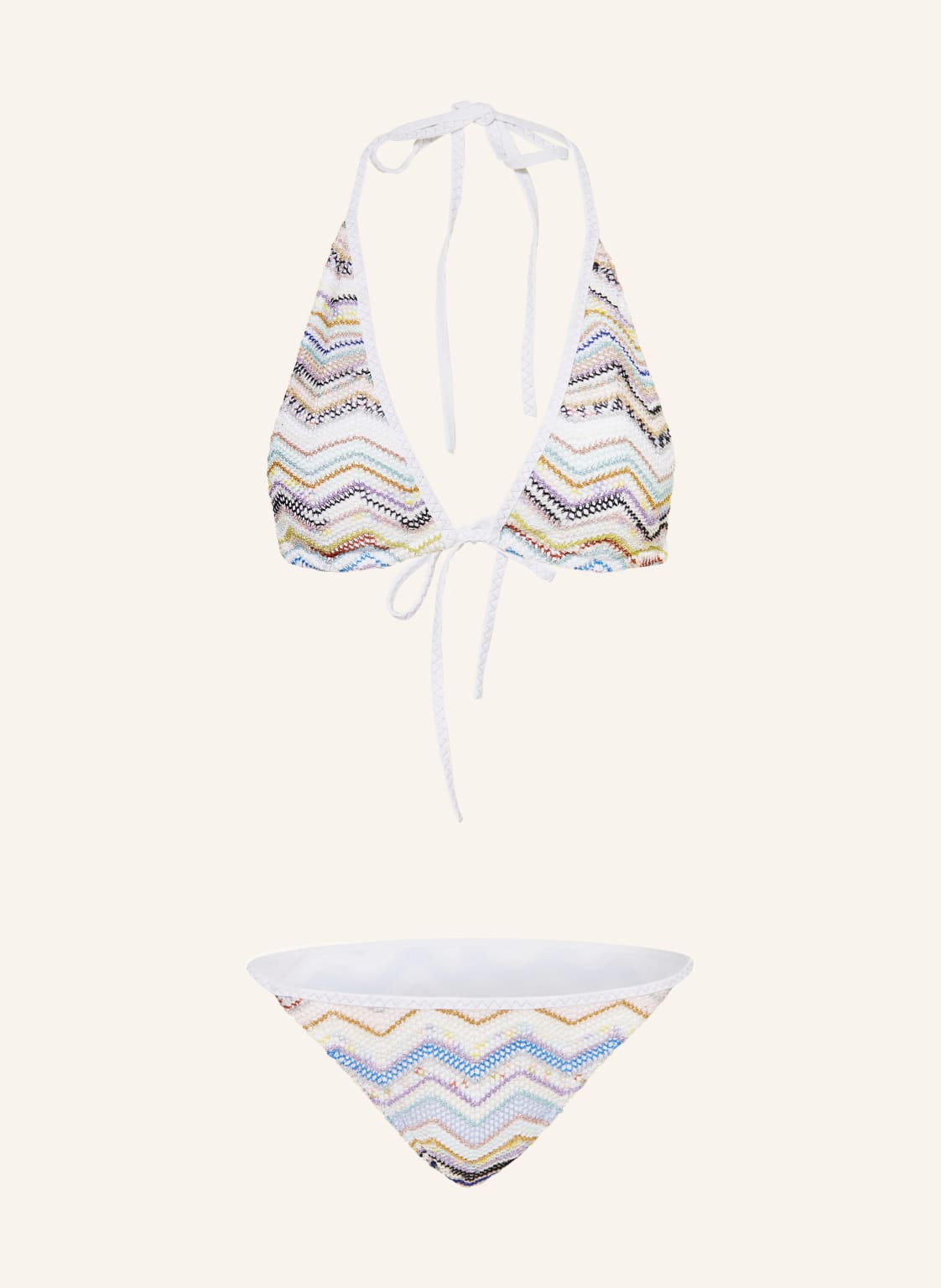 Missoni Triangel-Bikini Mit Glitzergarn blau von Missoni