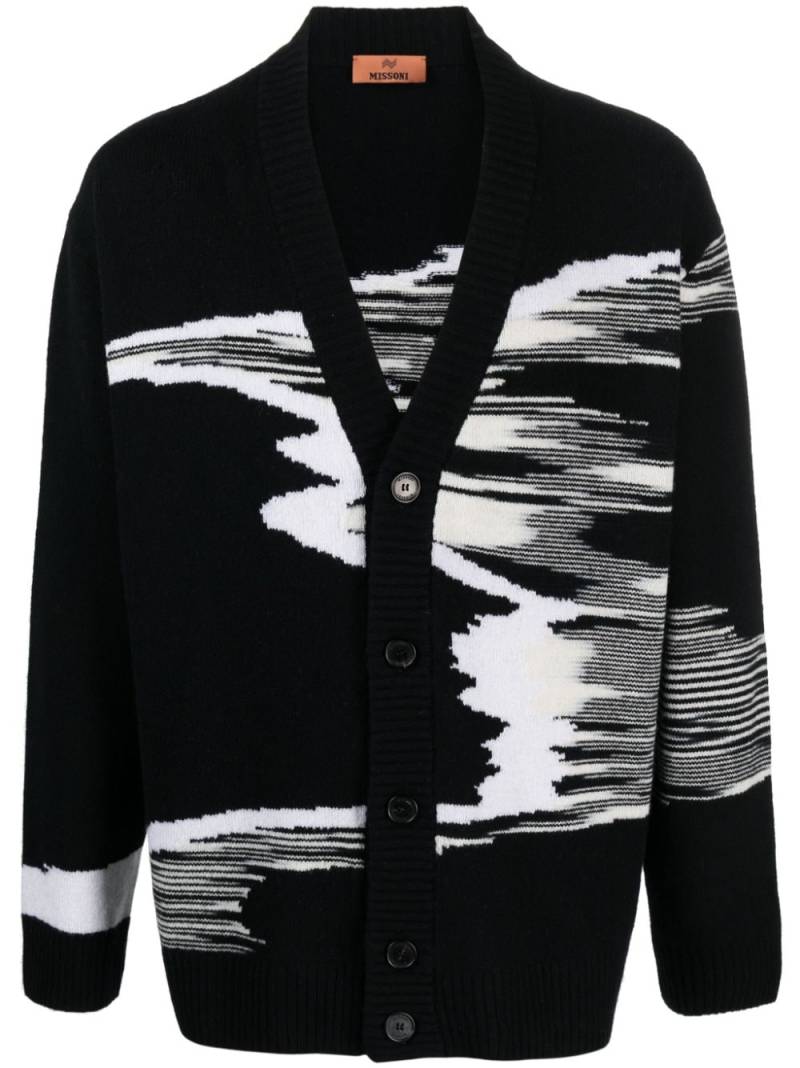 Missoni V-neck wool cardigan - Black von Missoni