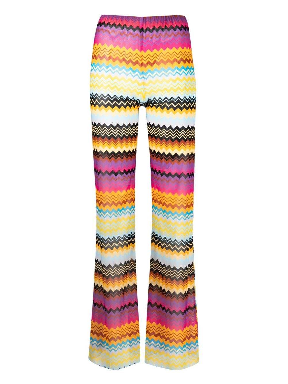 Missoni chevron-print flared beach trousers - Brown von Missoni