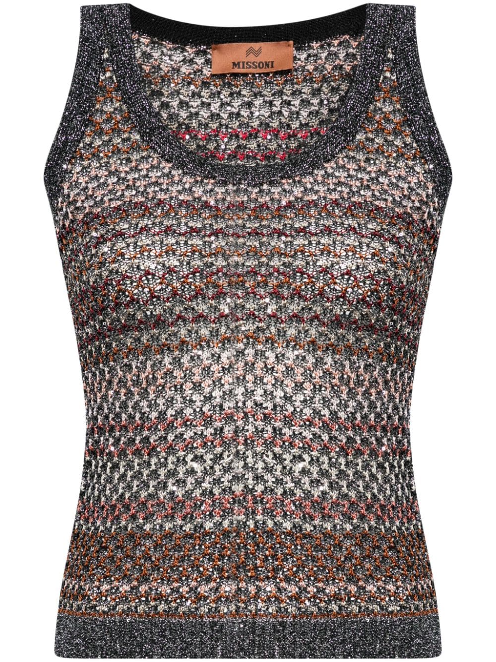 Missoni crochet-effect weave top - Multicolour von Missoni