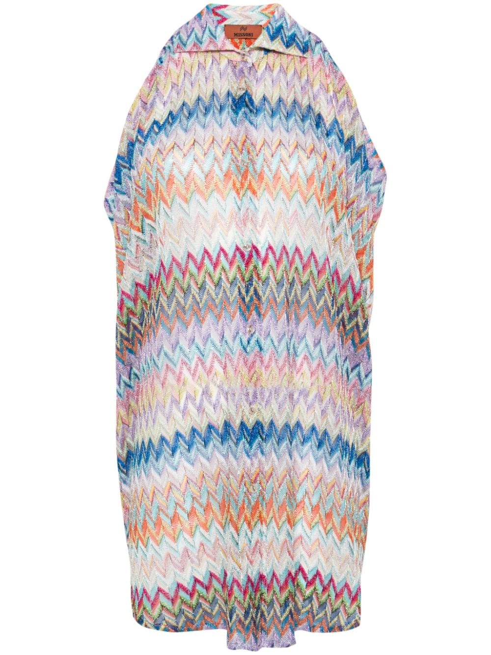 Missoni cut-out zigzag shirt - Blue von Missoni