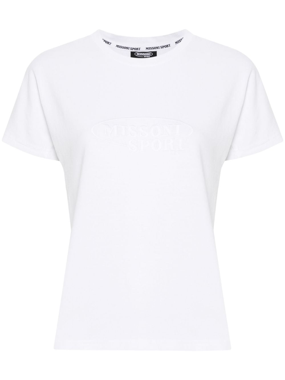 Missoni embroidered-logo cotton T-shirt - White von Missoni