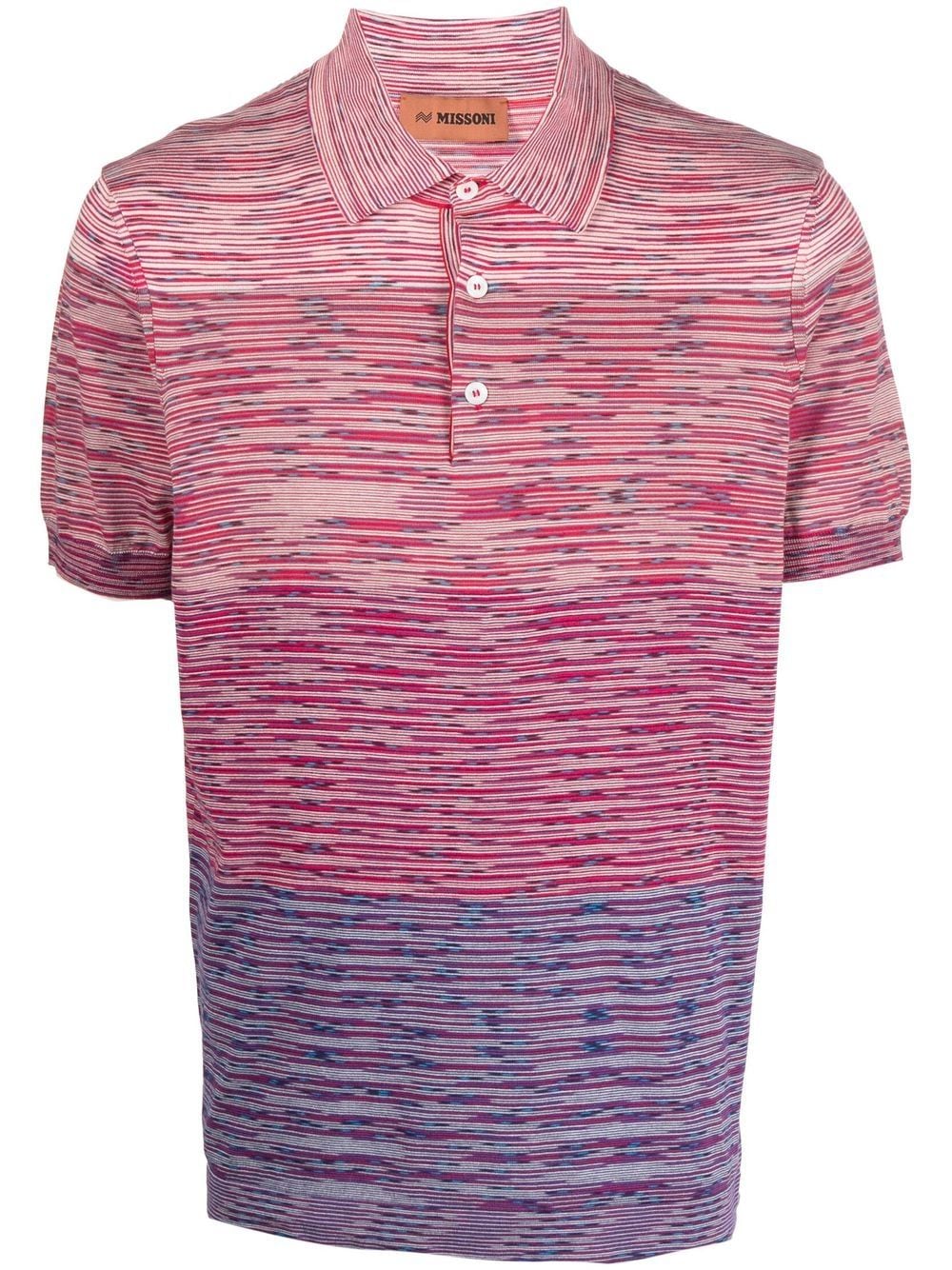 Missoni fine-knit short-sleeve polo shirt - Red von Missoni