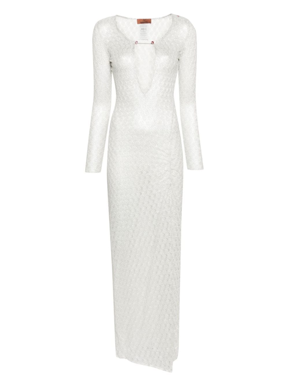 Missoni lace-effect lurex-detailed dress - White von Missoni