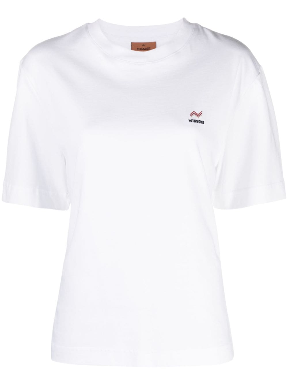 Missoni logo-embroidered cotton T-shirt - White von Missoni