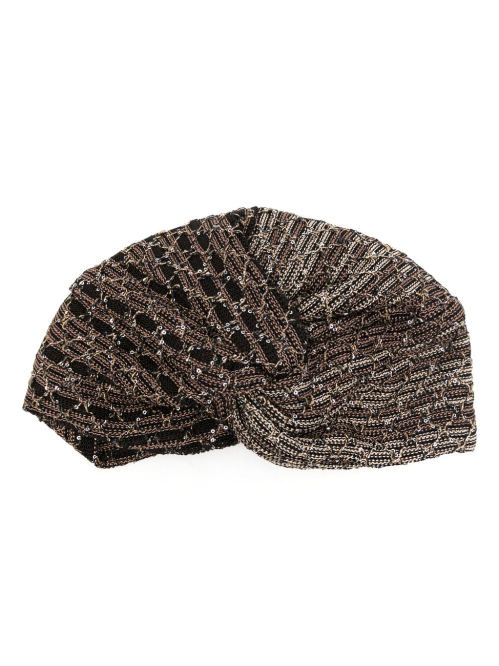 Missoni sequin-embellished head-wrap cap - Black von Missoni