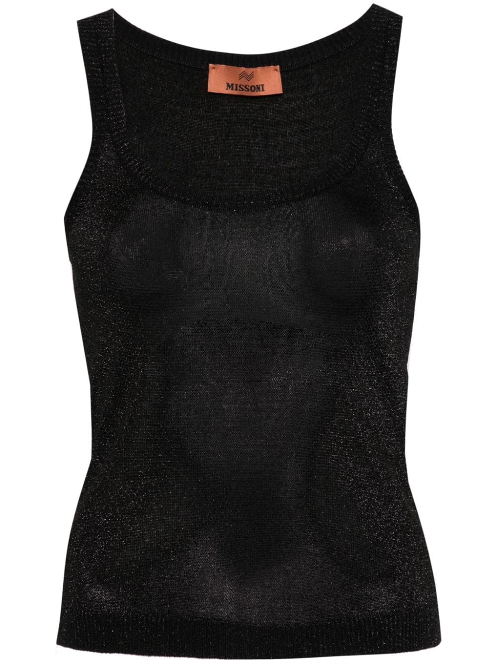 Missoni sleeveless lurex tank top - Black von Missoni