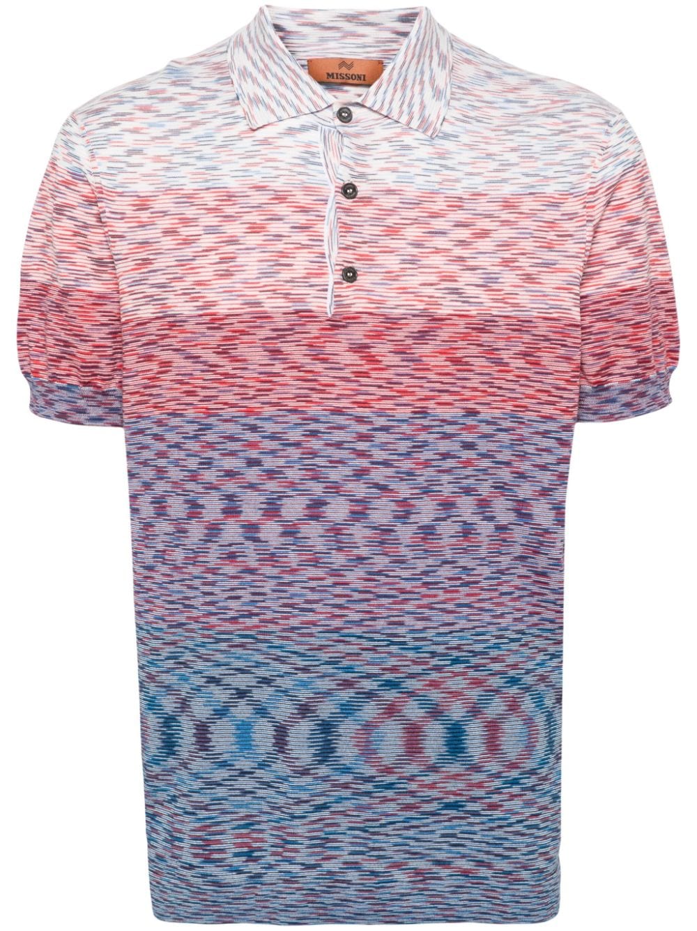 Missoni slub cotton polo shirt - Blue von Missoni