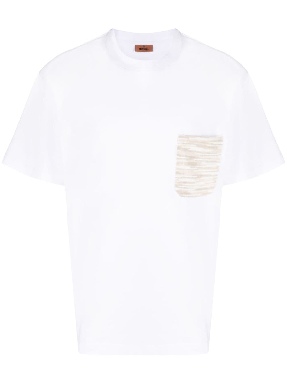 Missoni slub-pocket cotton T-shirt - White von Missoni