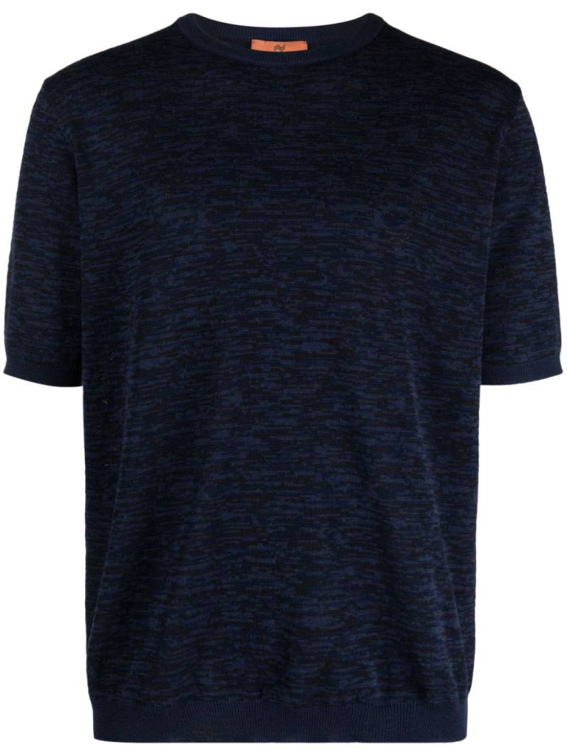 Missoni space-dyed T-shirt - Blue von Missoni