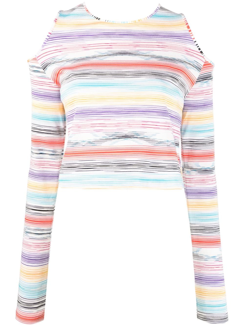 Missoni stripe-print knitted top - Yellow von Missoni