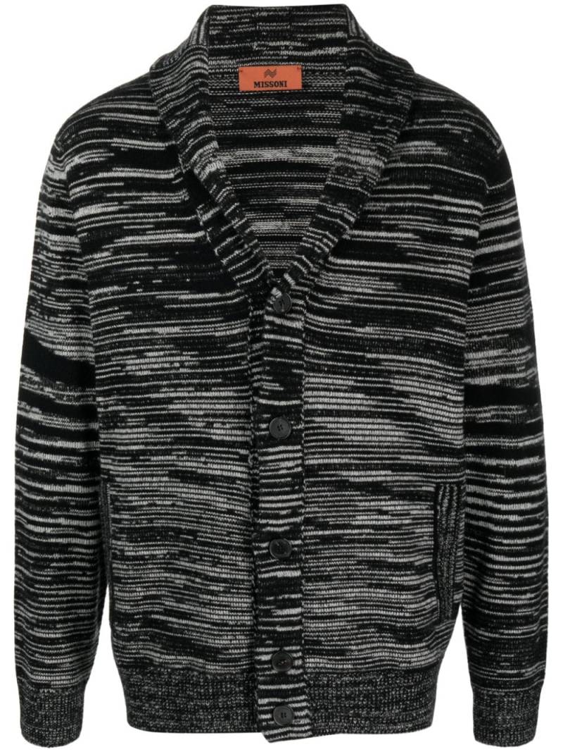 Missoni striped cashmere cardigan - Black von Missoni
