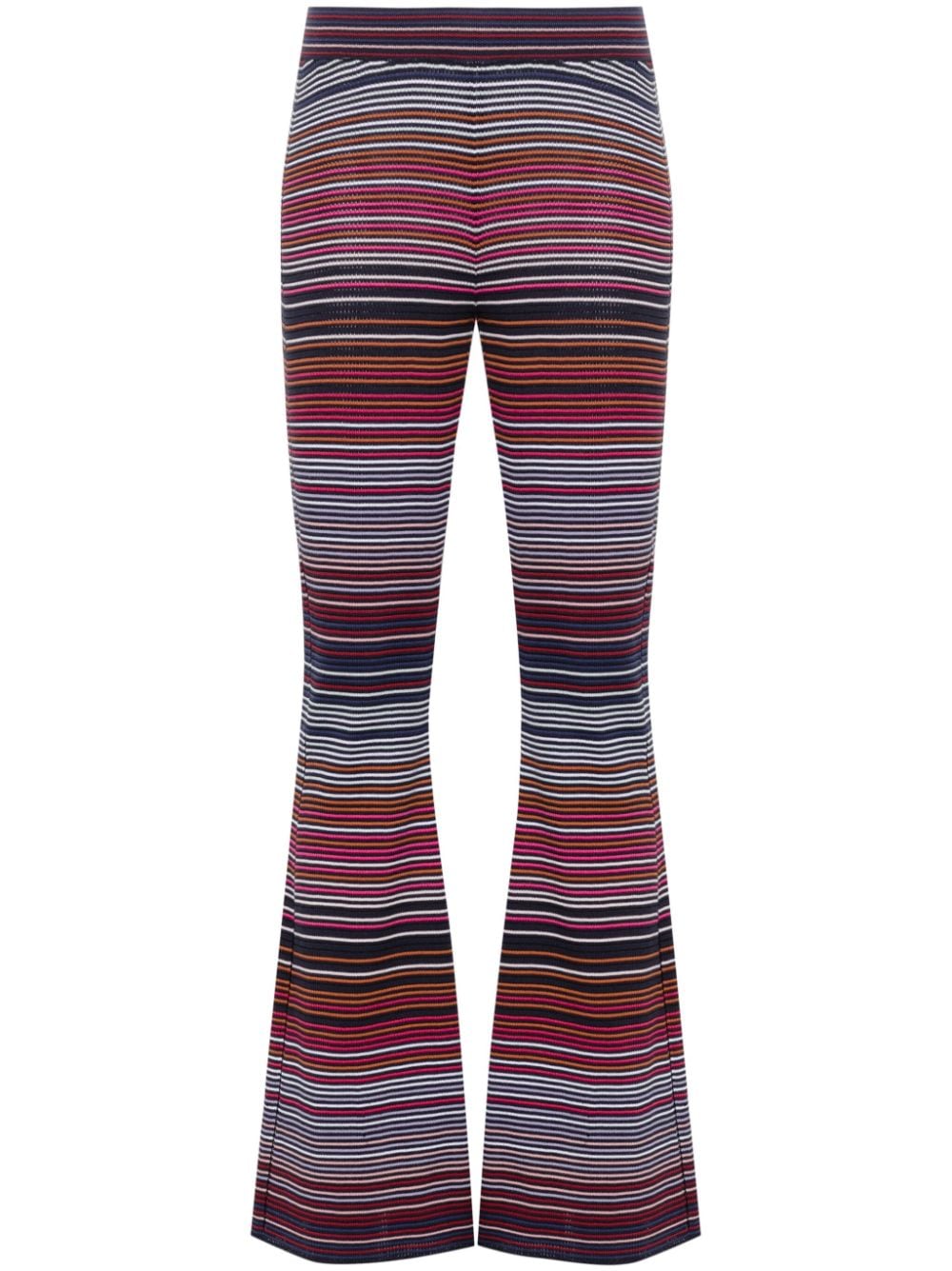 Missoni striped flared trousers - Blue von Missoni